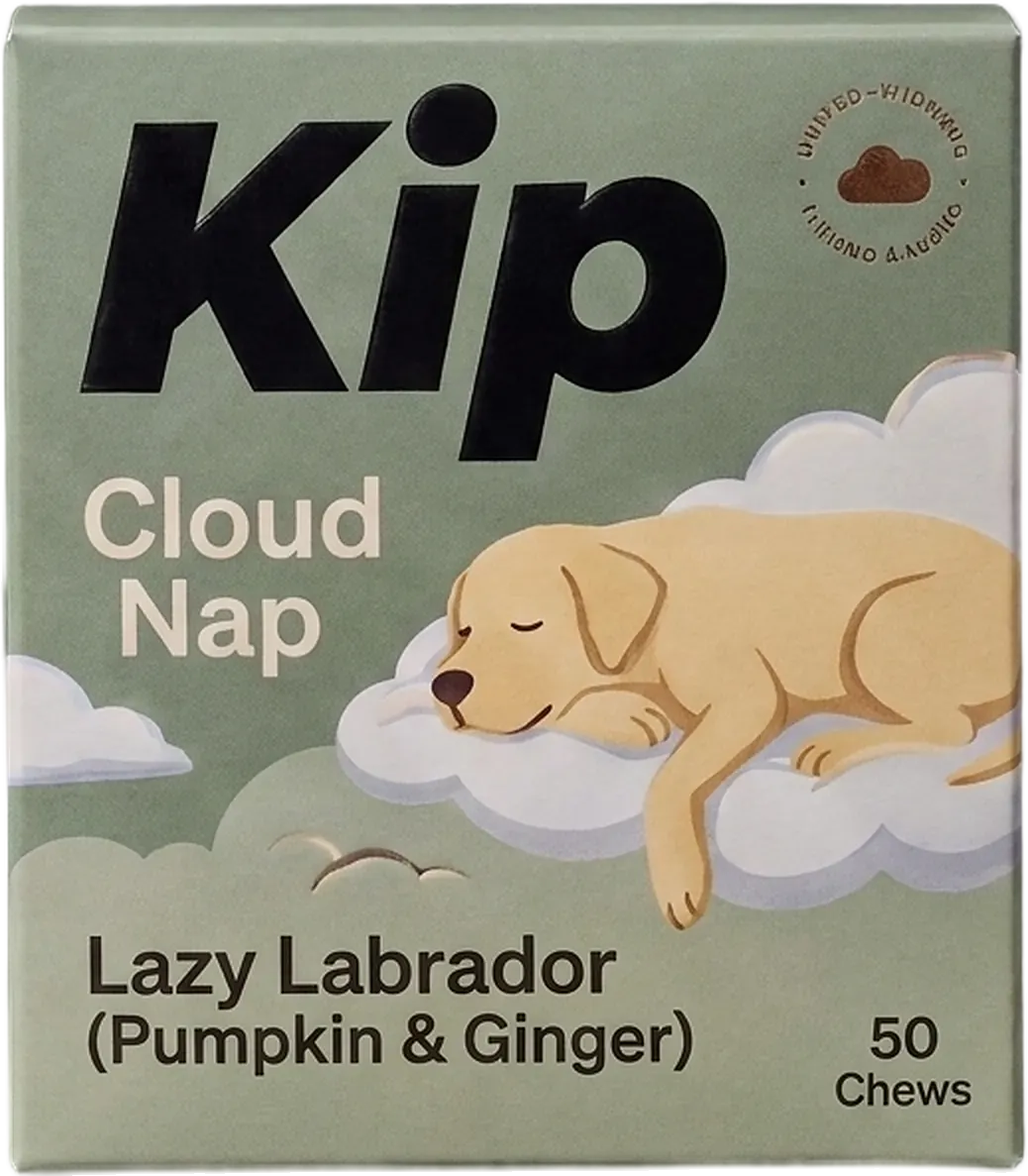 Lazy Labrador carton: Kip Cloud Nap, Pumpkin & Ginger, 50 chews