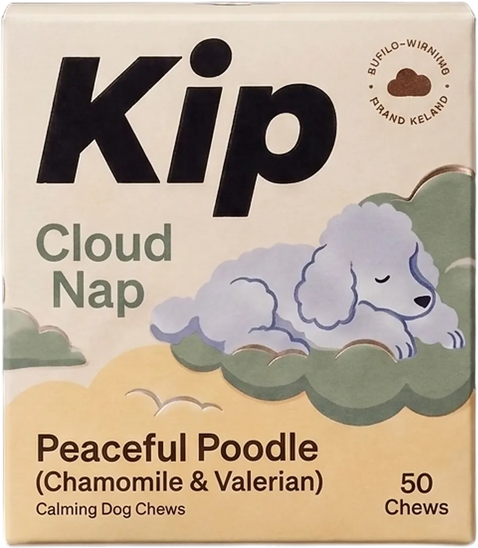 Peaceful Poodle carton: Kip Cloud Nap, Chamomile & Valerian, 50 chews